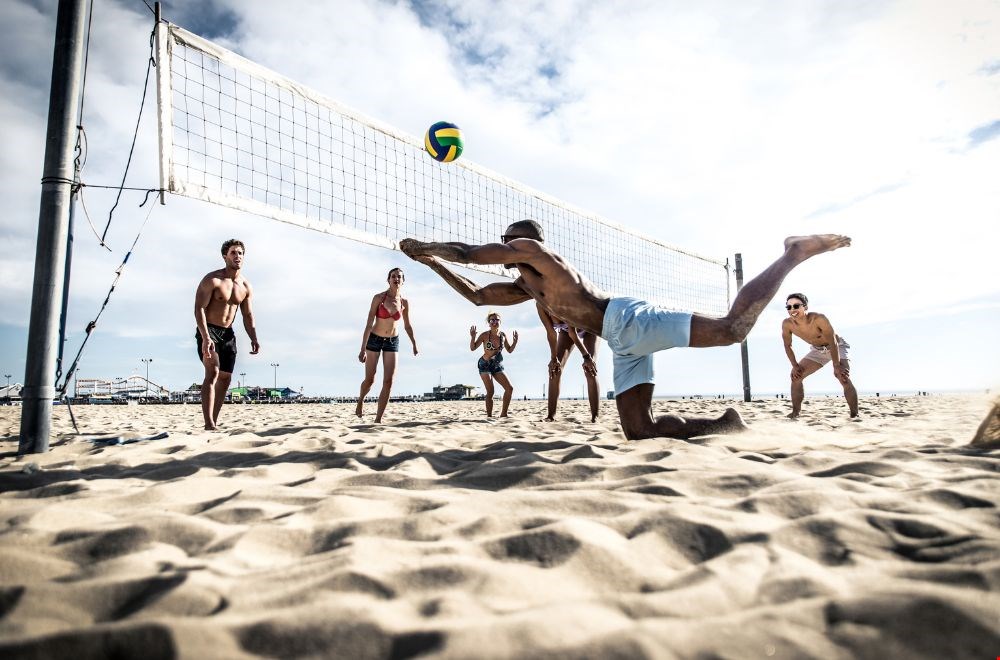 Leuke teamuitjes aan het strand